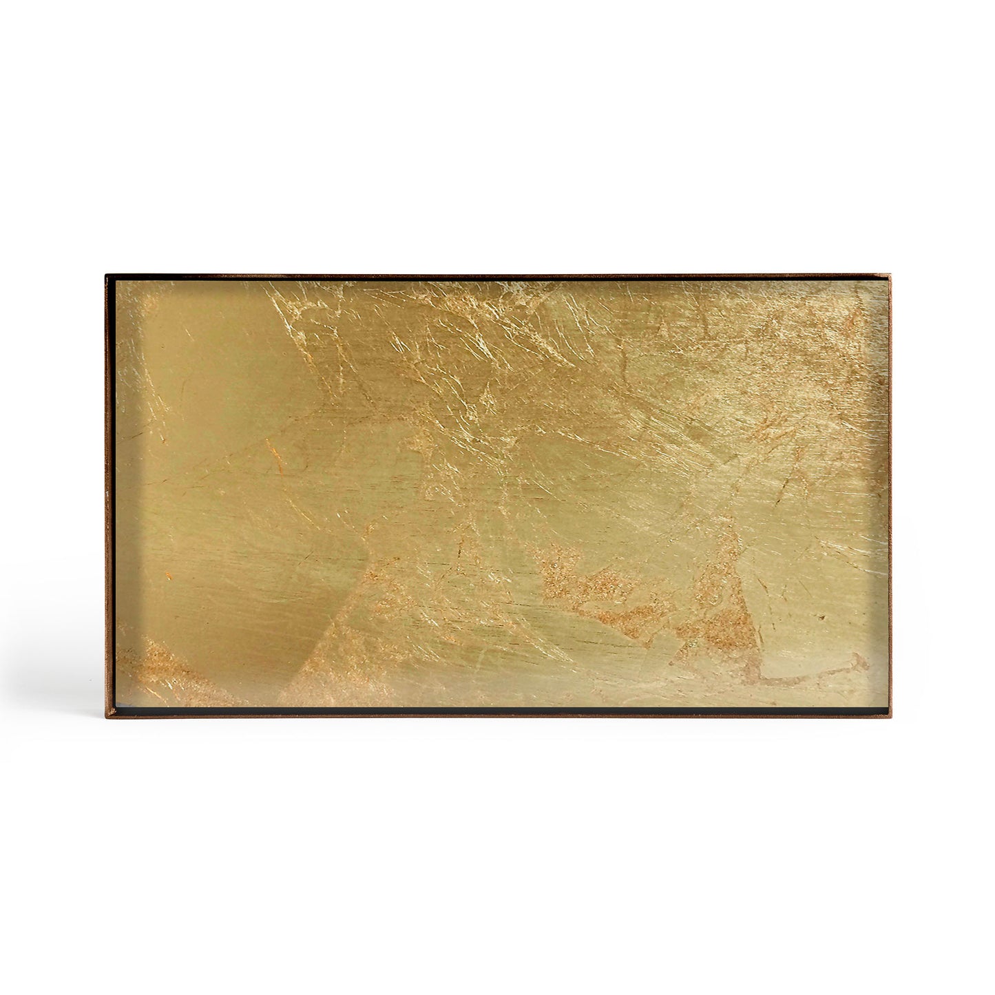 Gold leaf glass valet tray