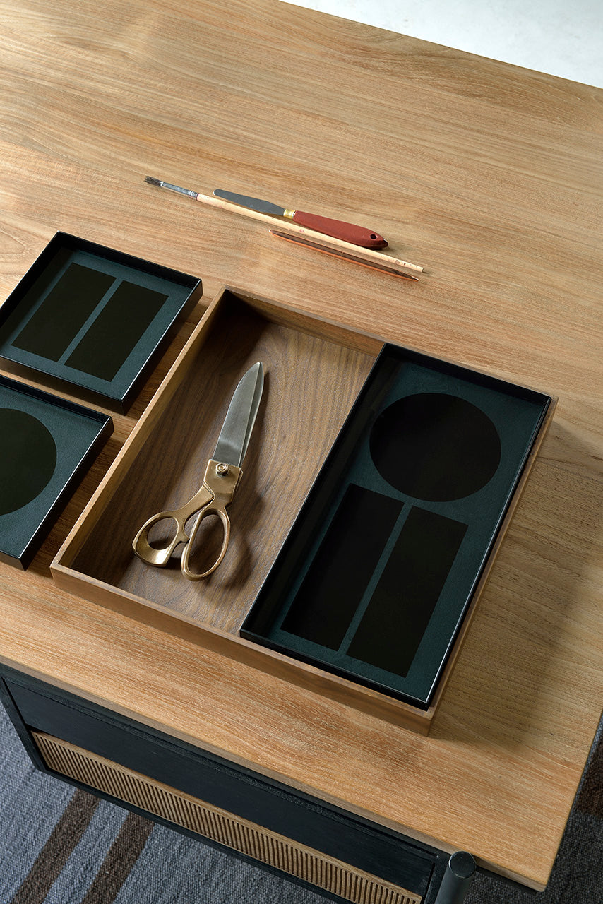Charcoal desk organiser