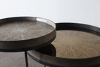 Round tray side table set (trays not included)