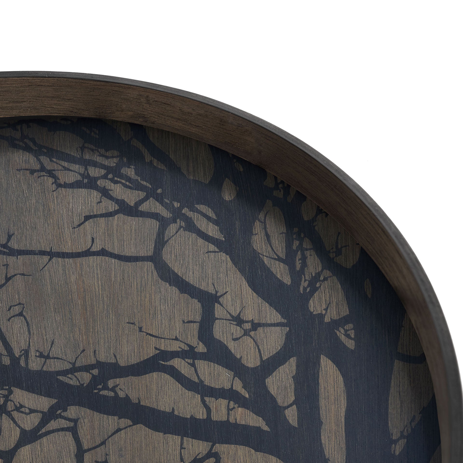 Black Tree wooden tray
