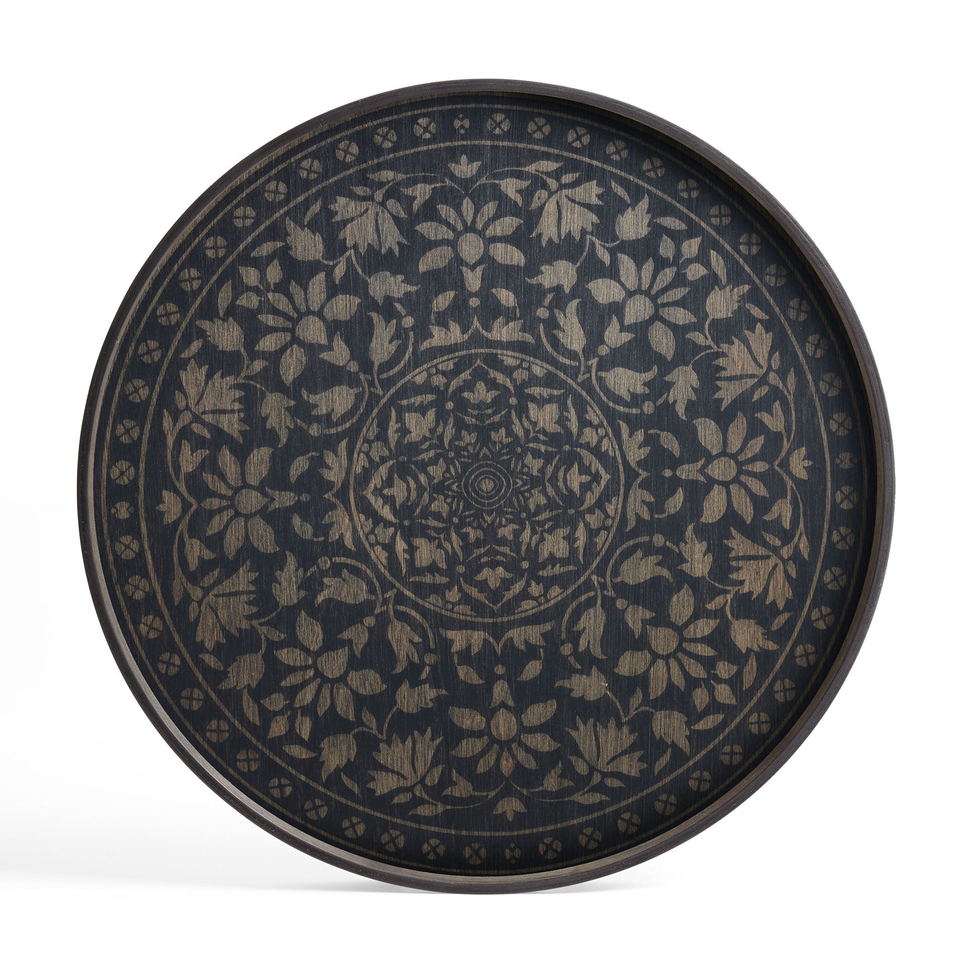 Black Marrakesh wooden tray