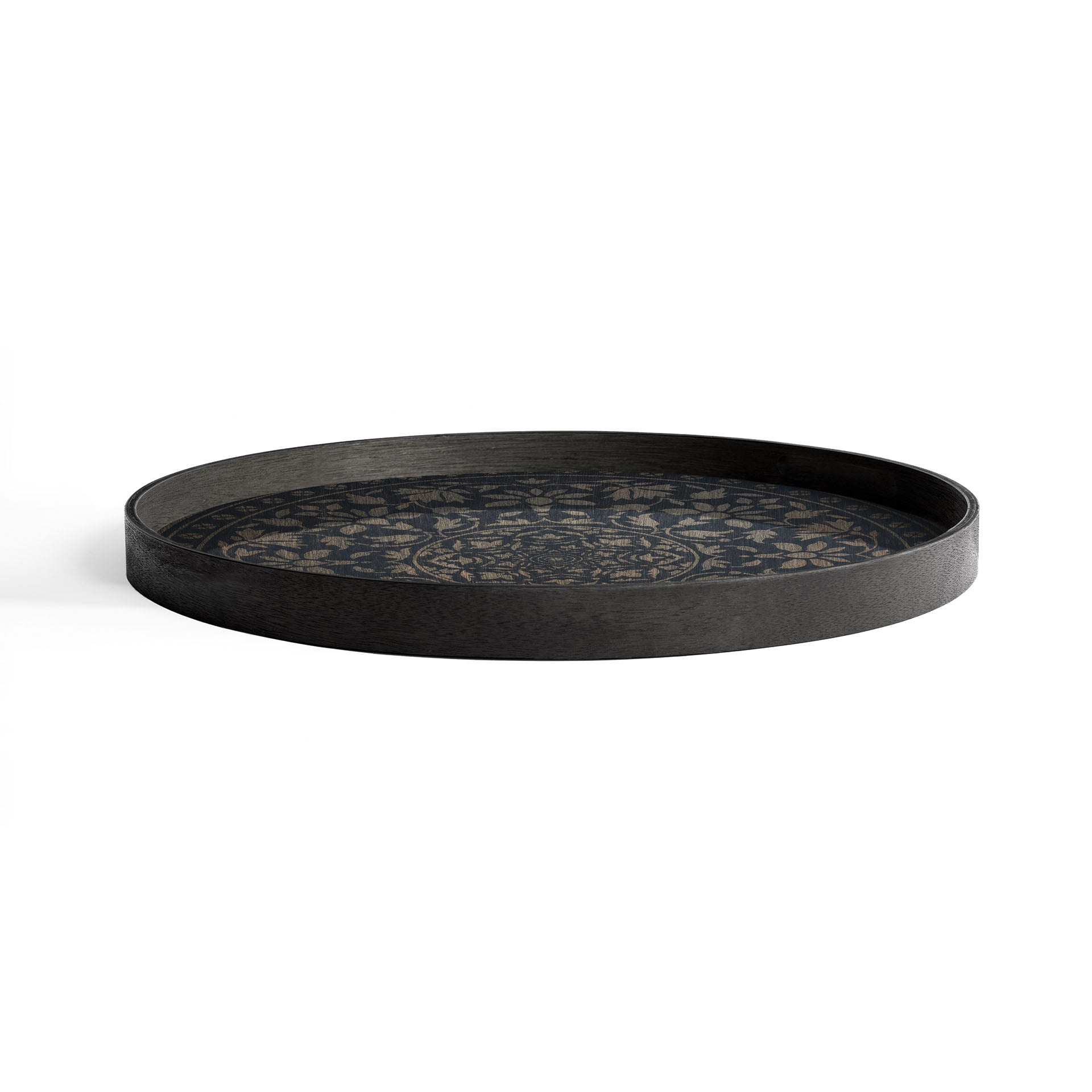 Black Marrakesh wooden tray
