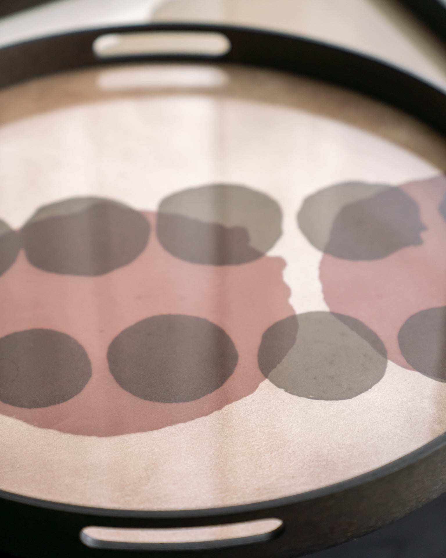 Pinot Layered Dots glass tray