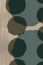 Slate Layered Dots glass tray