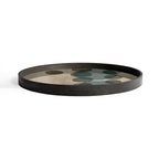 Slate Layered Dots glass tray