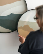 Slate Wabi Sabi glass tray