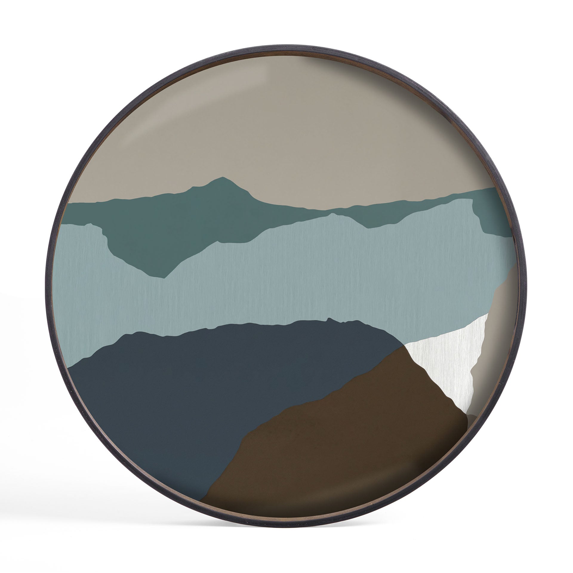 Graphite Wabi Sabi glass tray