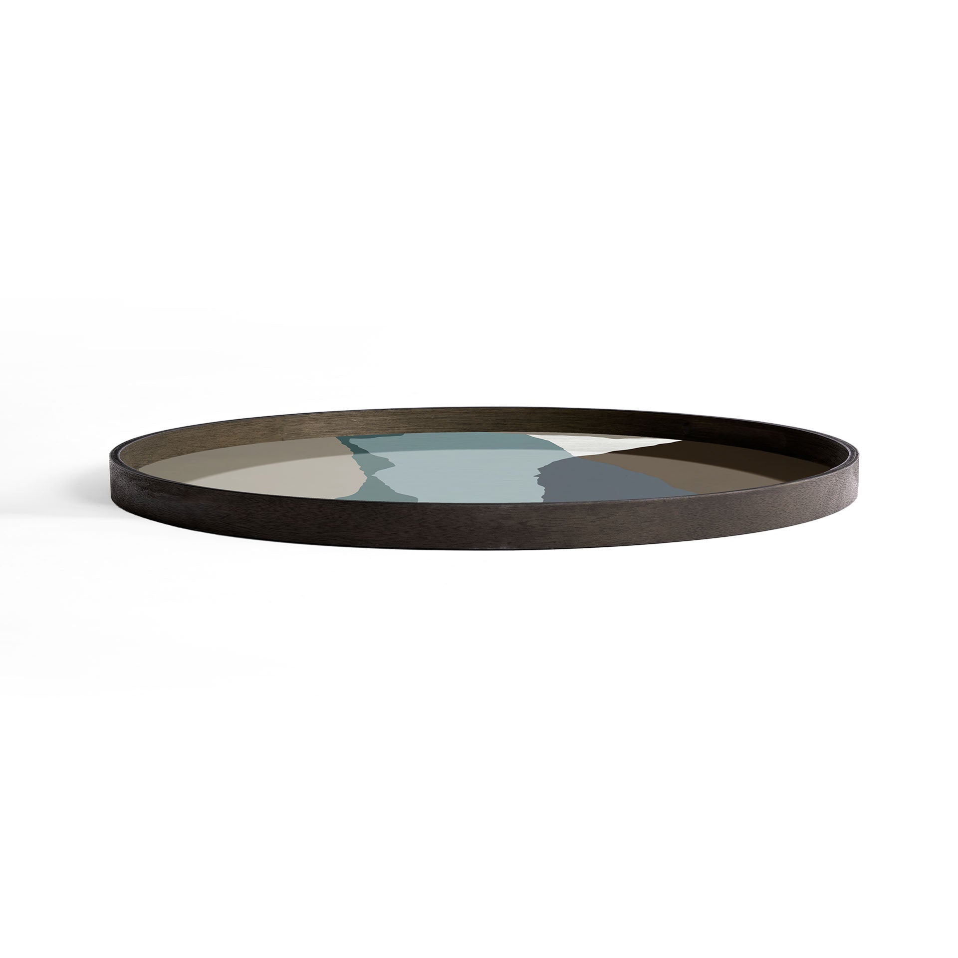 Graphite Wabi Sabi glass tray