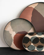 Overlapping Dots glass tray