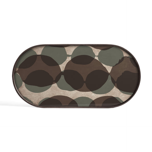 Connected Dots glass tray - Oblong