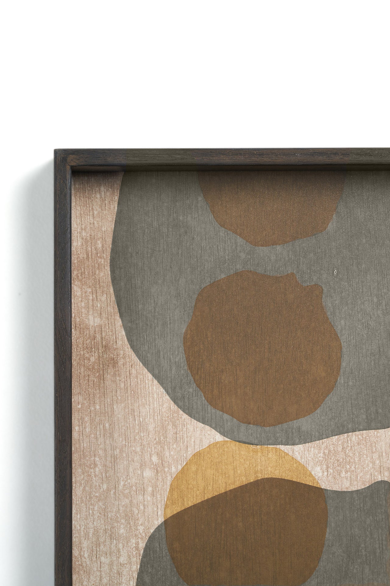 Cinnamon Layered Dots glass tray
