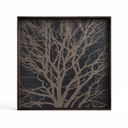 Black Tree wooden tray