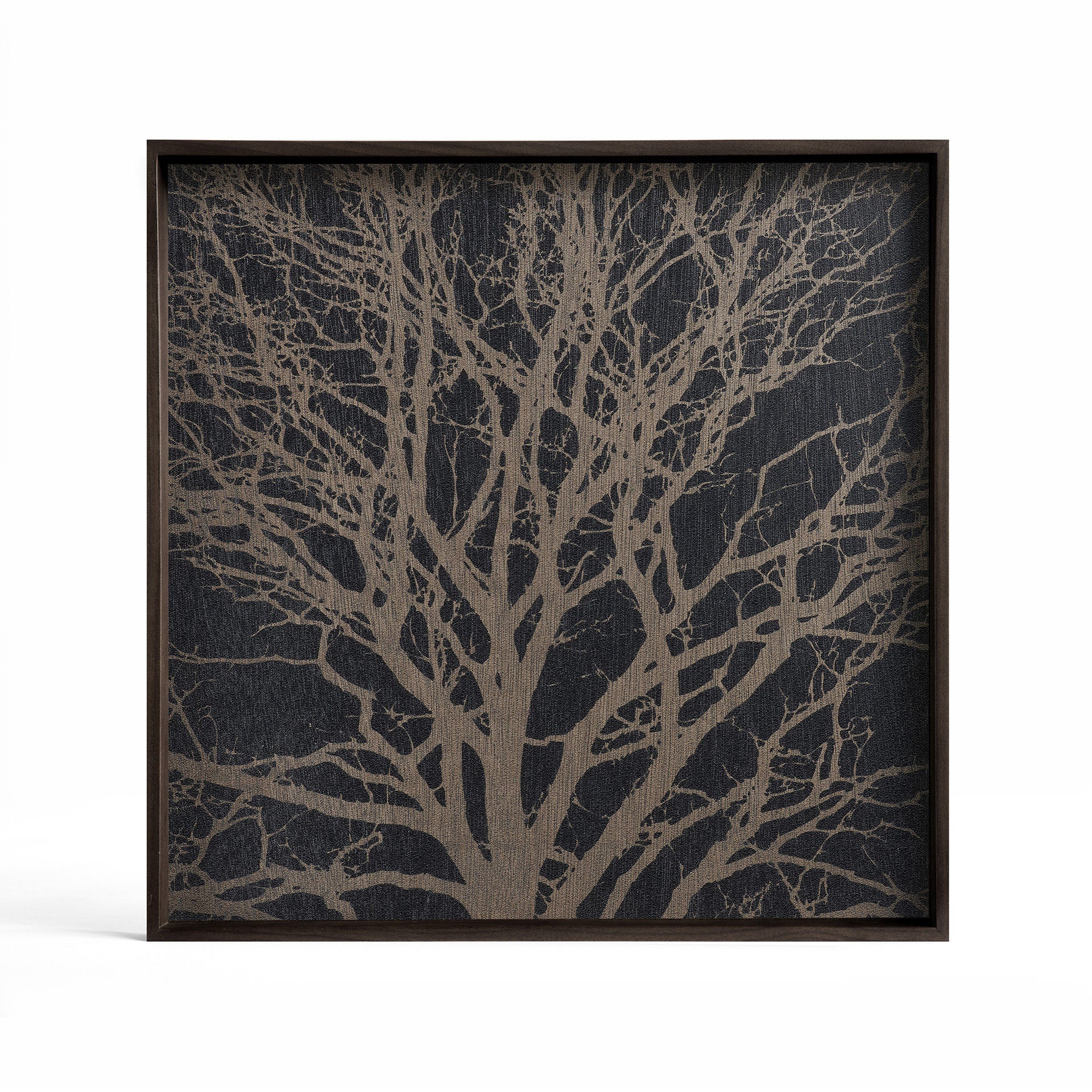 Black Tree wooden tray