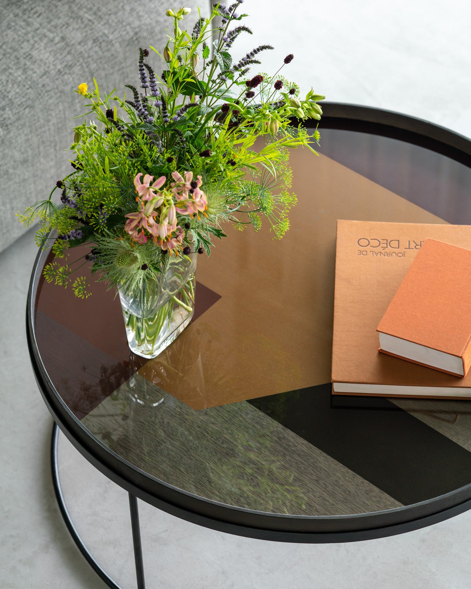 Angle glass tray XL