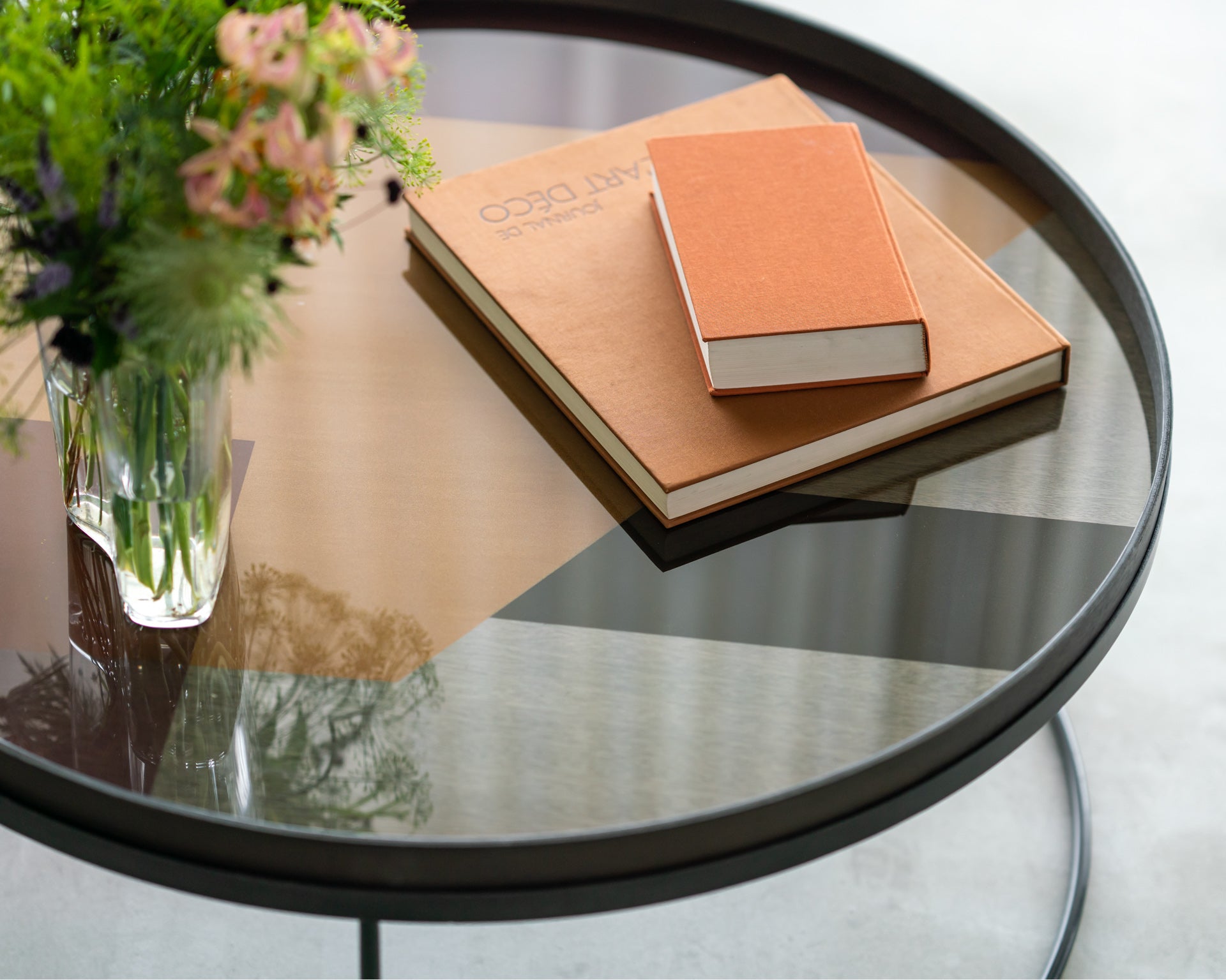 Angle glass tray XL