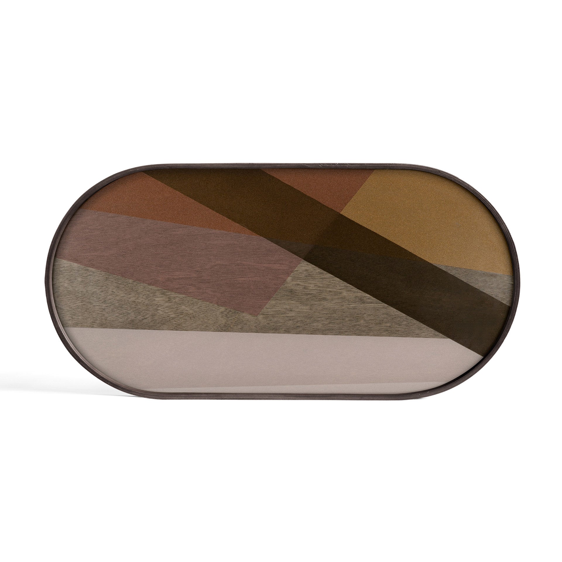 Angle glass tray - Oblong