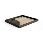 Cream Wabi Sabi glass tray