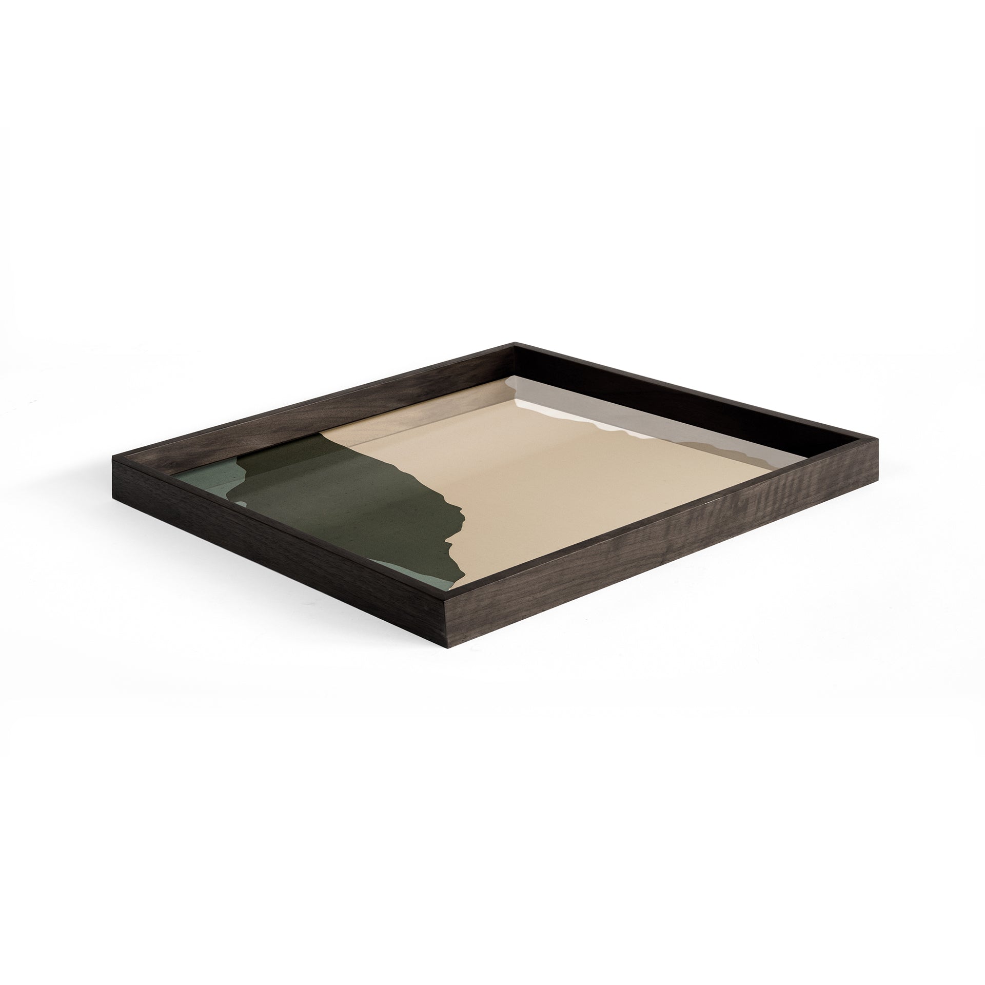 Cream Wabi Sabi glass tray
