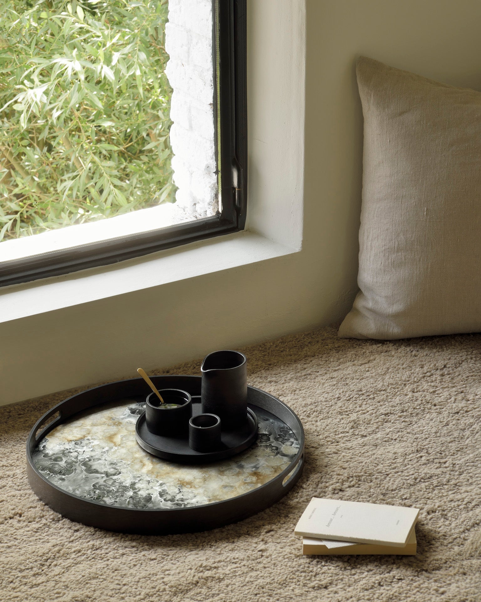 Organic glass tray - Black