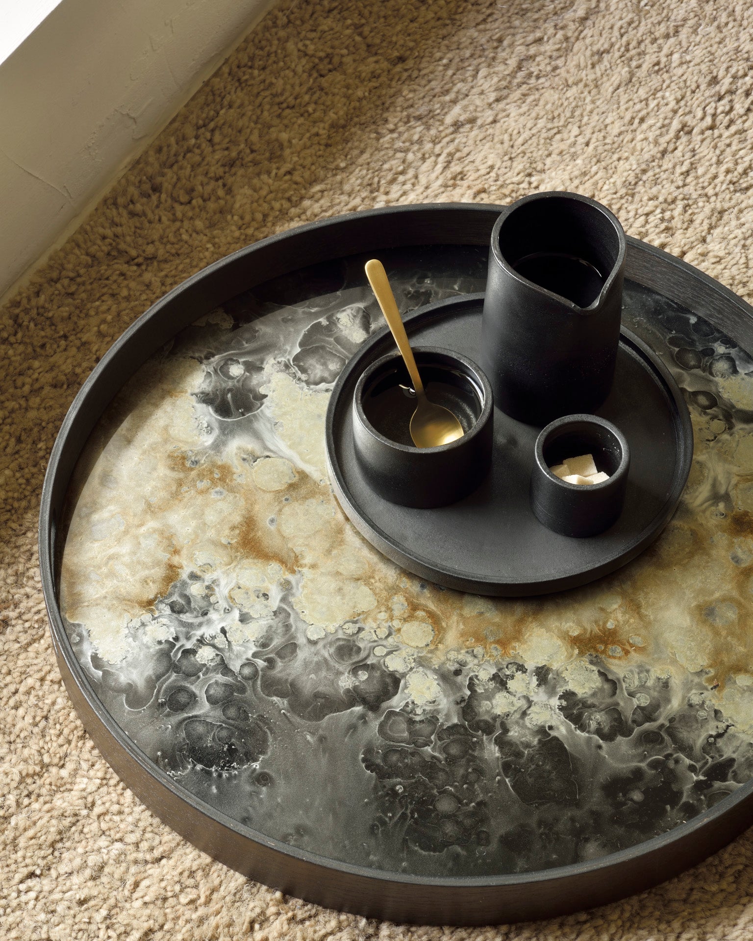 Organic glass tray - Black