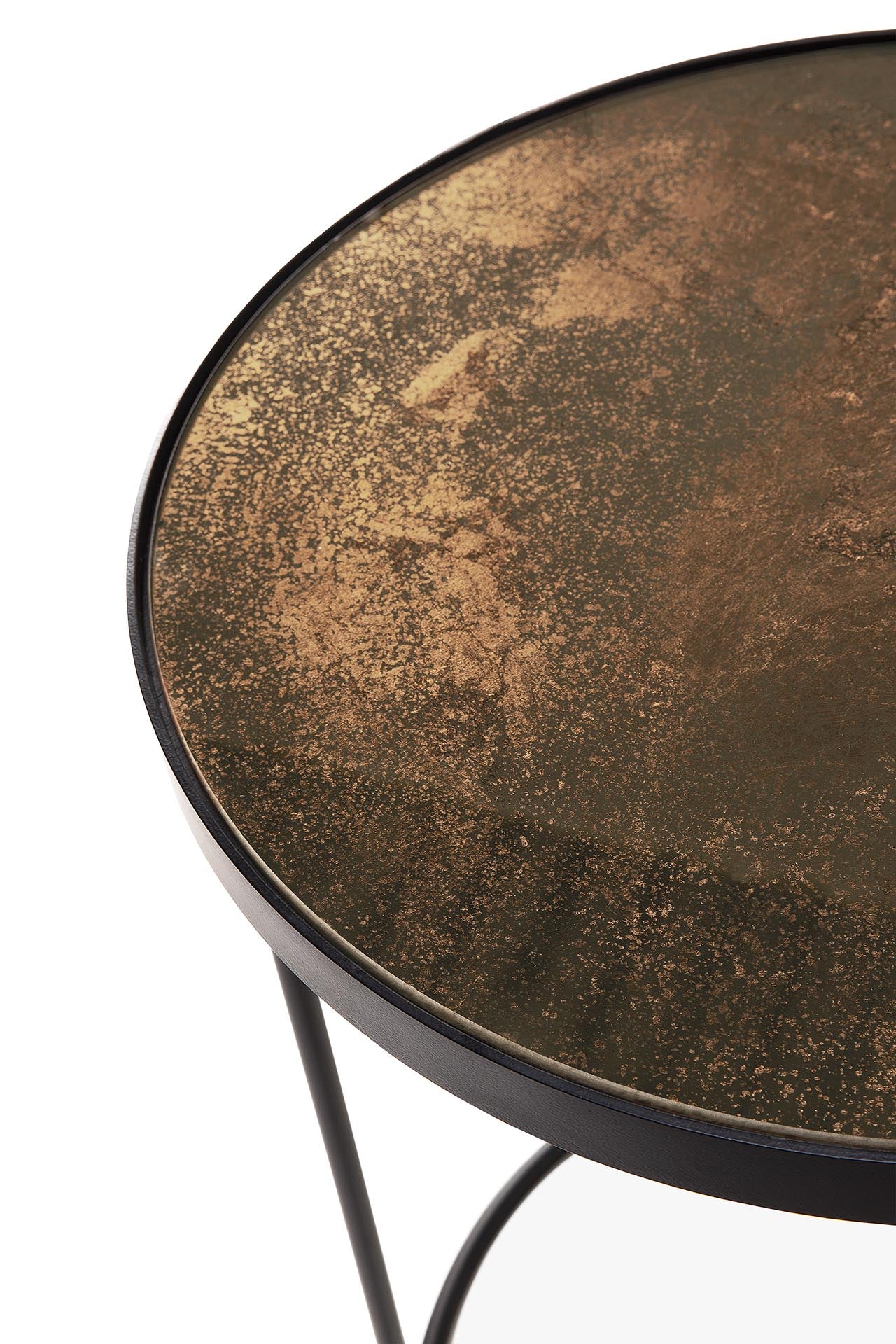 Bronze Copper Nesting side table set