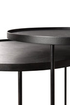 Round tray side table set (trays not included)