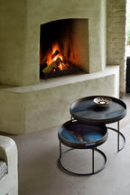 Round tray coffee table set (trays not included)
