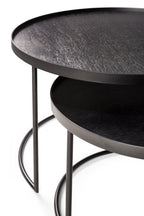 Round tray coffee table set (trays not included)