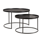 Round tray coffee table set (trays not included)