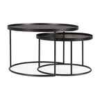 Round tray coffee table set (trays not included)
