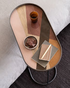 Angle glass tray - Oblong