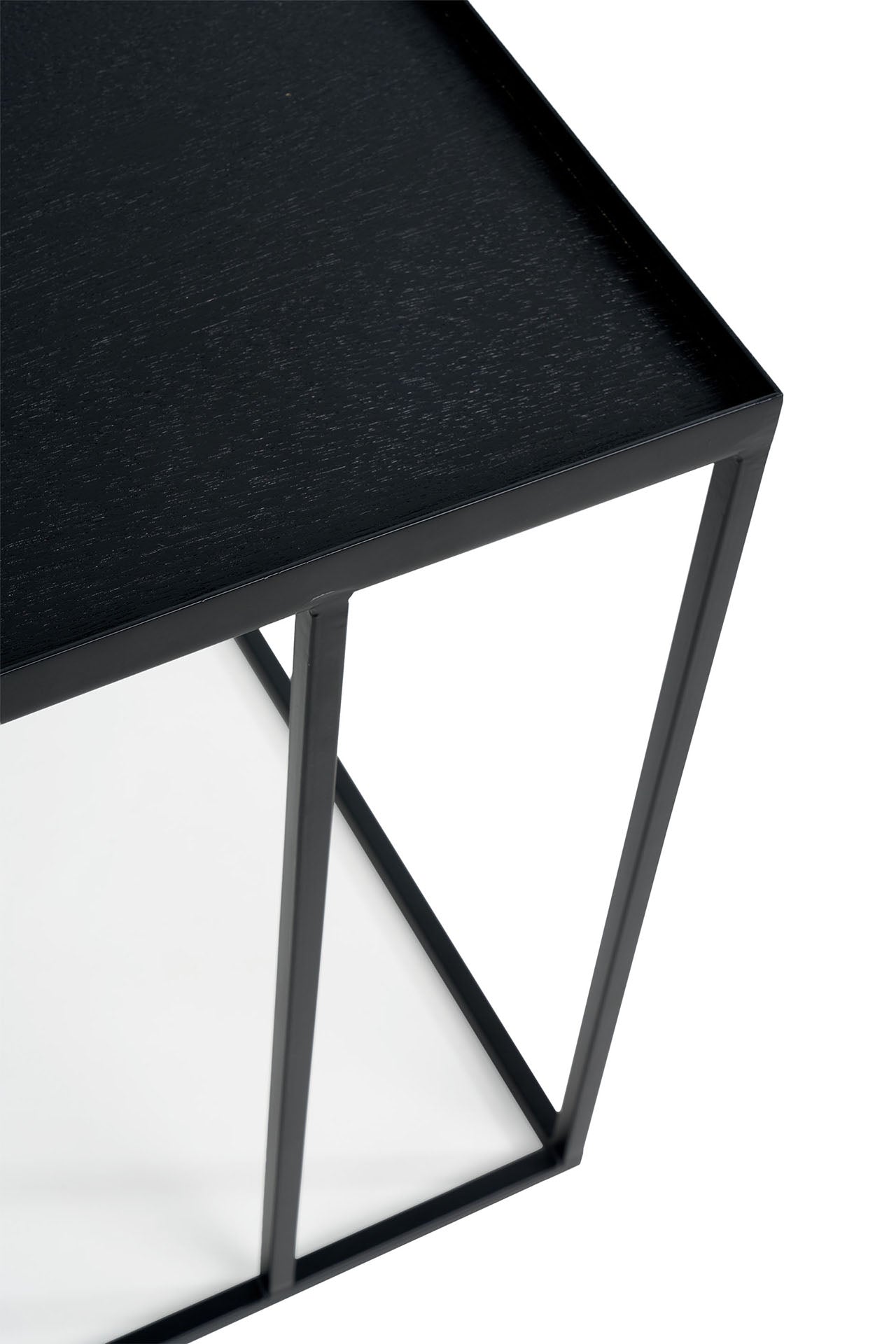 Square tray side table (tray not included)