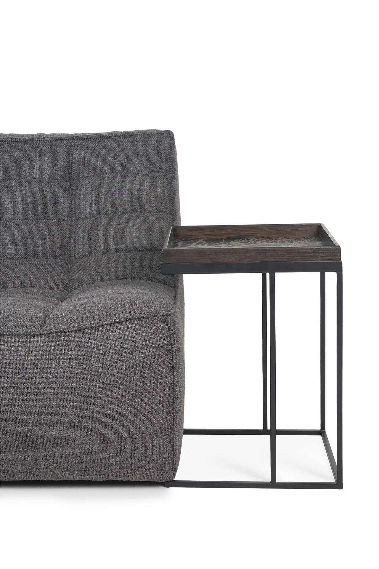 Square tray side table (tray not included)