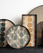 Connected Dots glass tray