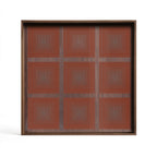 Pumpkin Squares glass tray