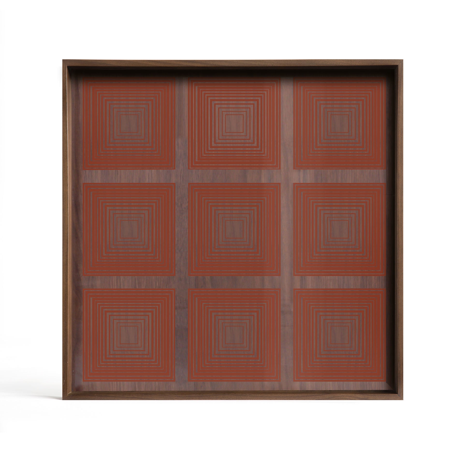 Pumpkin Squares glass tray