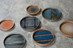 Graphite Organic glass valet tray