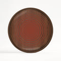 Pumpkin Circles glass valet tray
