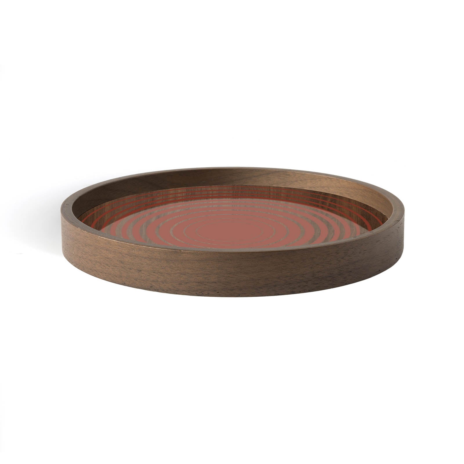 Pumpkin Circles glass valet tray