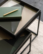 Blue Wabi Sabi glass tray
