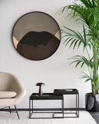Graphite Combined Dots glass tray
