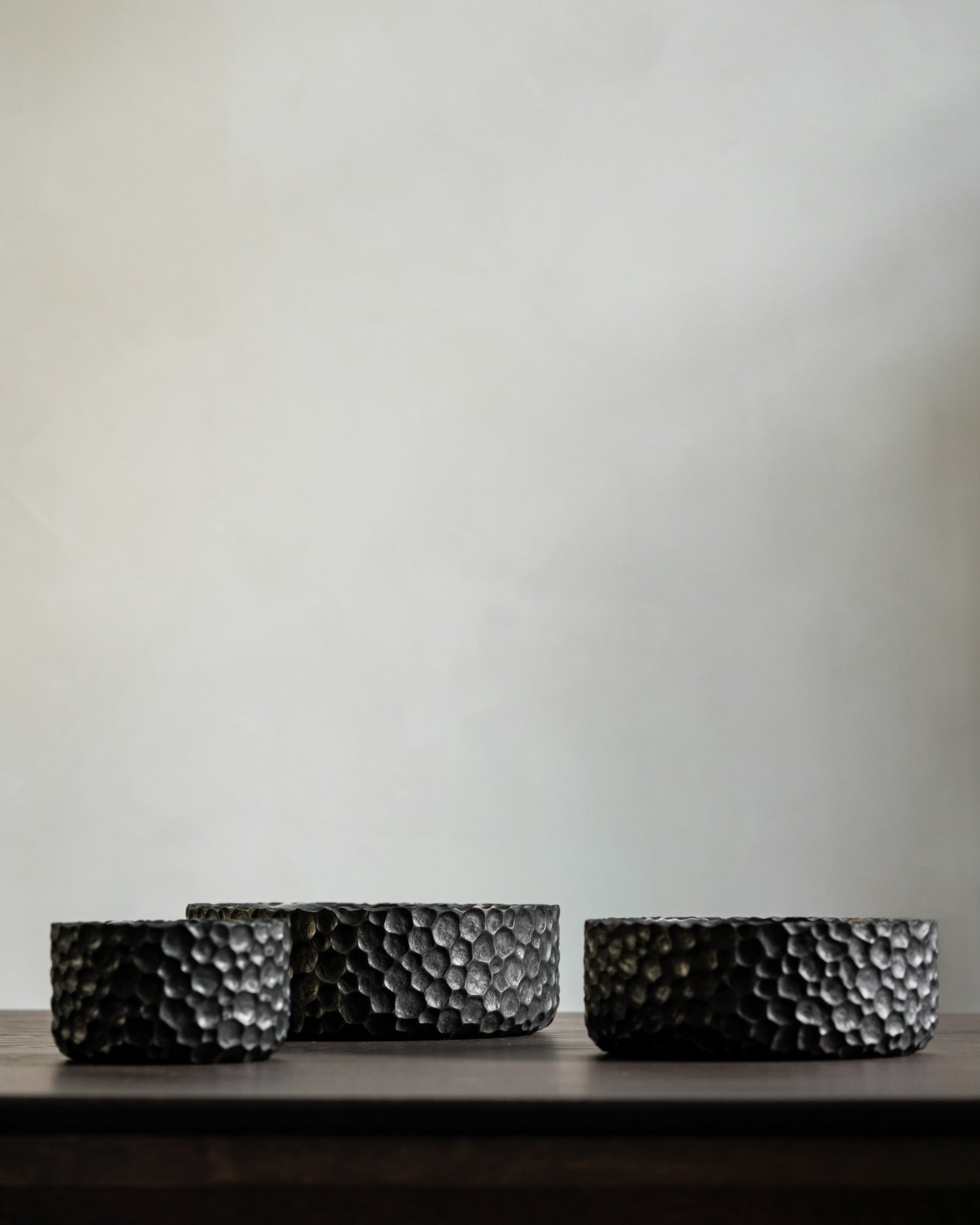 Black Chopped bowls - set of 3