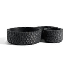 Black Chopped bowls - set of 3