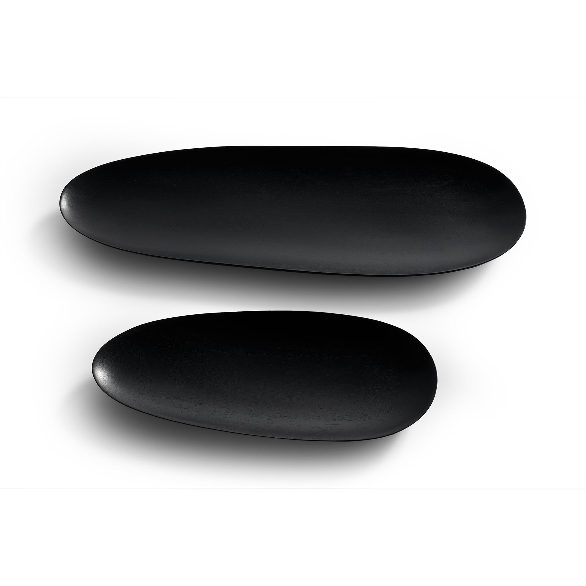Thin Oval boards set - black