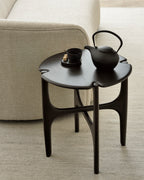 Mahogany PI dark brown side table