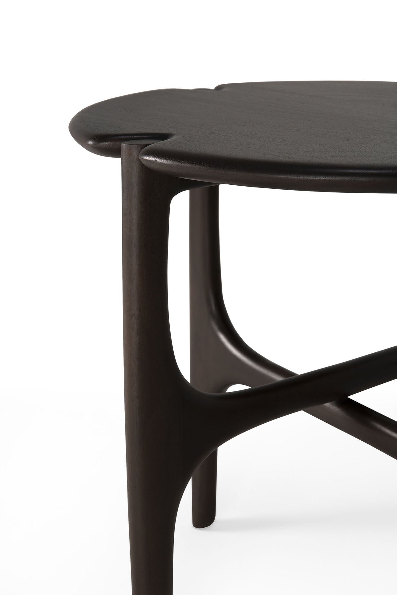 Mahogany PI dark brown side table