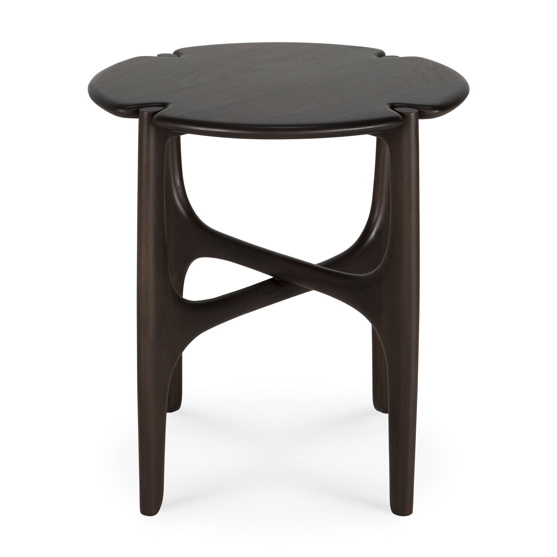 Mahogany PI dark brown side table