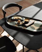 Connected Dots glass tray - Oblong