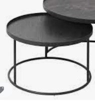 Round tray coffee table (trays not included) - S ONLY 49x49x31