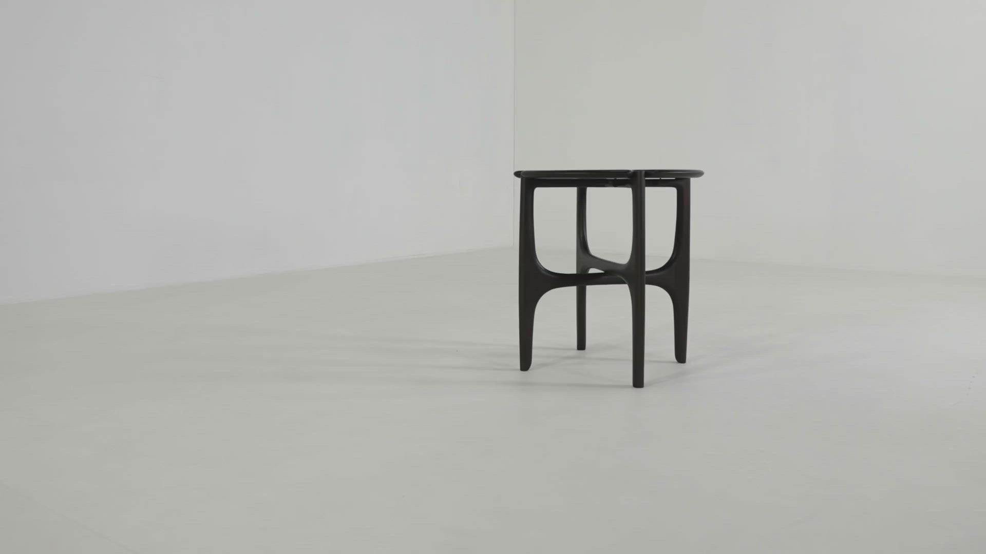 Mahogany PI dark brown side table